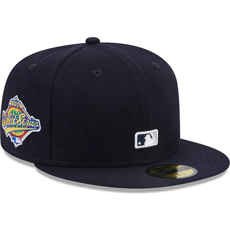kasketter-flad-marinebla-tilpasset-59fifty-reverse-fra-new-york-yankees-mlb-af-new-era