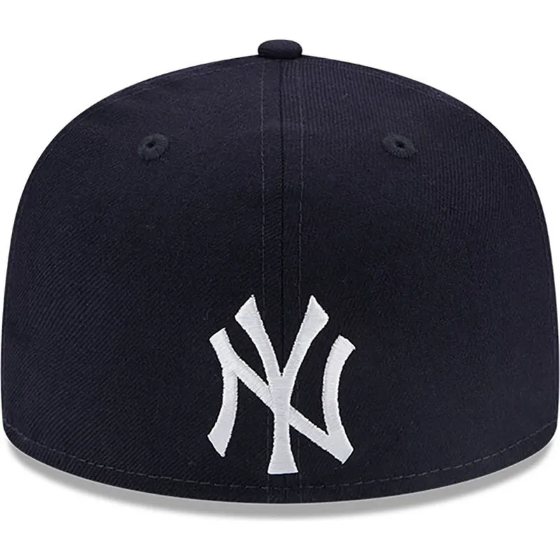kasketter-flad-marinebla-tilpasset-59fifty-reverse-fra-new-york-yankees-mlb-af-new-era