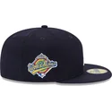 kasketter-flad-marinebla-tilpasset-59fifty-reverse-fra-new-york-yankees-mlb-af-new-era