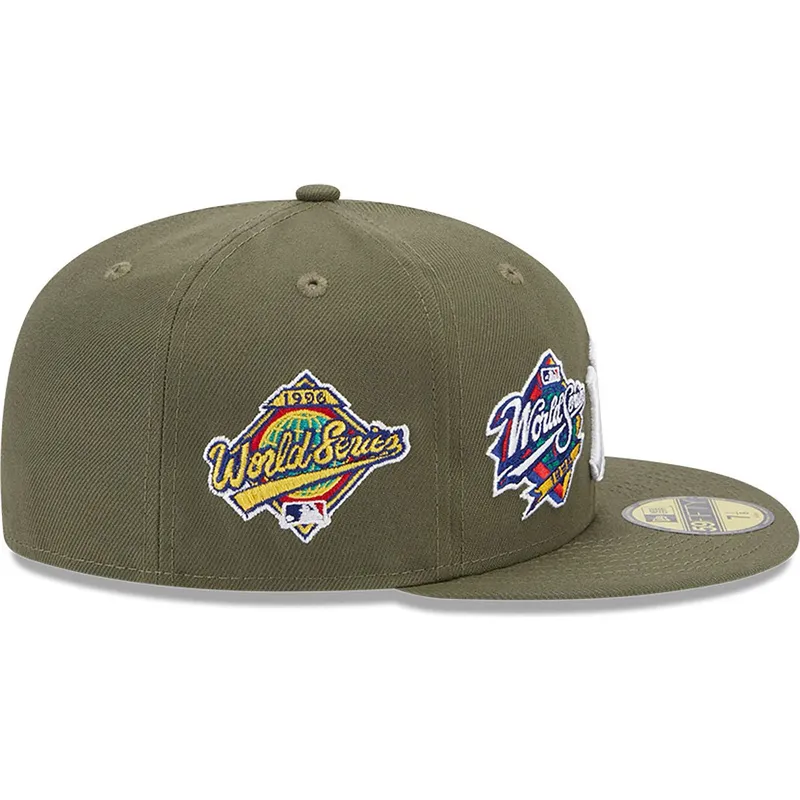 kasketter-flad-gron-tilpasset-59fifty-world-series-fra-new-york-yankees-mlb-af-new-era