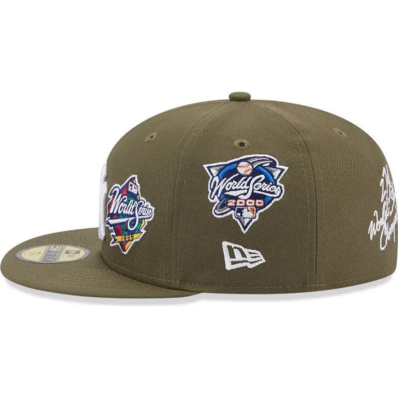 kasketter-flad-gron-tilpasset-59fifty-world-series-fra-new-york-yankees-mlb-af-new-era