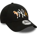 kasketter-buet-sort-justerbar-rem-9forty-koi-fish-fra-new-york-yankees-mlb-af-new-era