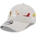 kasketter-buet-beige-justerbar-rem-9forty-koi-fish-fra-los-angeles-dodgers-mlb-af-new-era