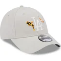 kasketter-buet-beige-justerbar-rem-9forty-koi-fish-fra-los-angeles-dodgers-mlb-af-new-era