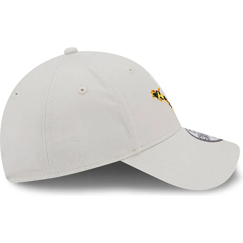kasketter-buet-beige-justerbar-rem-9forty-koi-fish-fra-los-angeles-dodgers-mlb-af-new-era