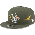 kasketter-flad-gron-snapback-9fifty-koi-fish-fra-los-angeles-dodgers-mlb-af-new-era
