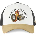 von-dutch-fire-racer-fir-beige-sort-og-brun-trucker-kasket