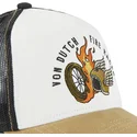 von-dutch-fire-racer-fir-beige-sort-og-brun-trucker-kasket