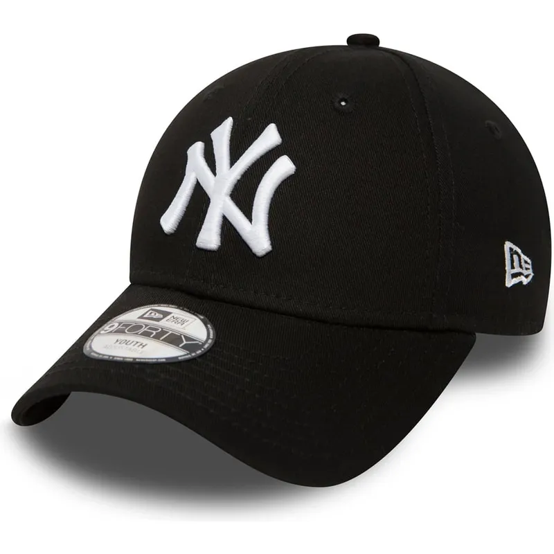 sort-justerbar-buet-kasket-til-born-9forty-essential-fra-new-york-yankees-mlb-fra-new-era