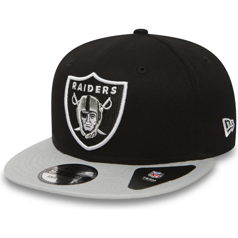 kasketter-flad-gra-snapback-9fifty-cotton-block-fra-las-vegas-raiders-nfl-af-new-era kasketter-flad-gra-snapback-9fifty-cotton-block-fra-las-vegas-raiders-nfl-af-new-era