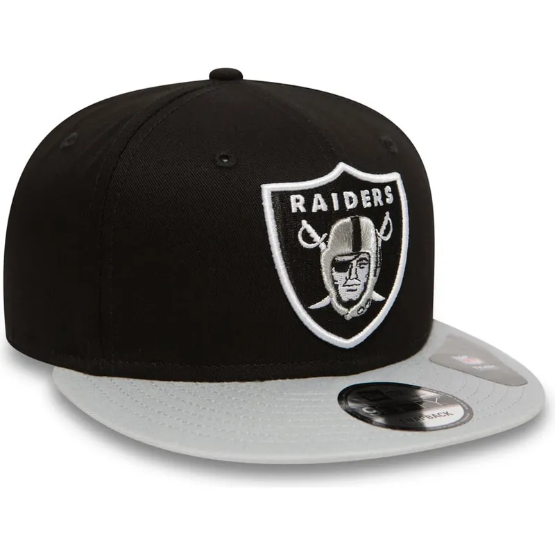 kasketter-flad-gra-snapback-9fifty-cotton-block-fra-las-vegas-raiders-nfl-af-new-era kasketter-flad-gra-snapback-9fifty-cotton-block-fra-las-vegas-raiders-nfl-af-new-era