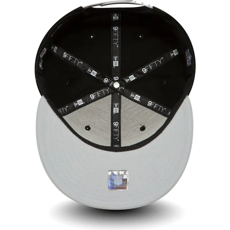 kasketter-flad-gra-snapback-9fifty-cotton-block-fra-las-vegas-raiders-nfl-af-new-era kasketter-flad-gra-snapback-9fifty-cotton-block-fra-las-vegas-raiders-nfl-af-new-era