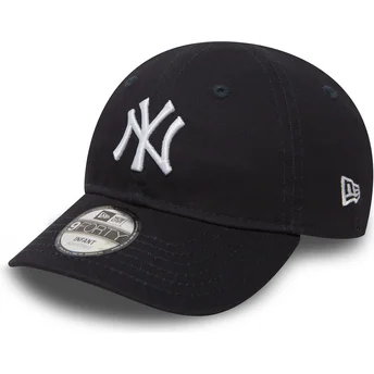 New York Yankees MLB 9FORTY Essential justerbar blå buet kasket til dreng fra New Era
