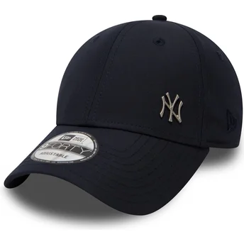 Justerbar marineblå kurvet kasket 9FORTY Flawless Logo fra New York Yankees MLB fra New Era