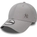 gra-justerbar-kurvet-kasket-9forty-flawless-logo-fra-new-york-yankees-mlb-fra-new-era