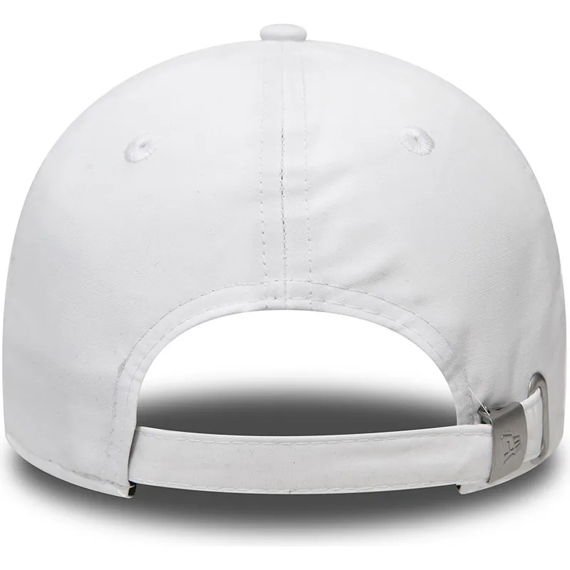 hvid-justerbar-kurvet-kasket-9forty-flawless-logo-fra-new-york-yankees-mlb-fra-new-era