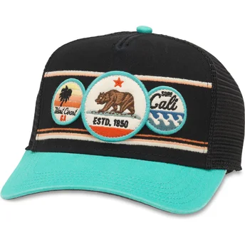 Sort og blå trucker kasket snapback California Domino fra American Needle