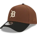 kasketter-buet-brun-snapback-9forty-a-frame-harvest-fra-detroit-tigers-mlb-af-new-era