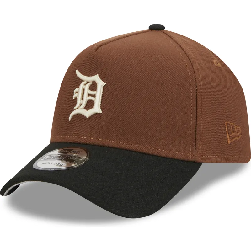kasketter-buet-brun-snapback-9forty-a-frame-harvest-fra-detroit-tigers-mlb-af-new-era