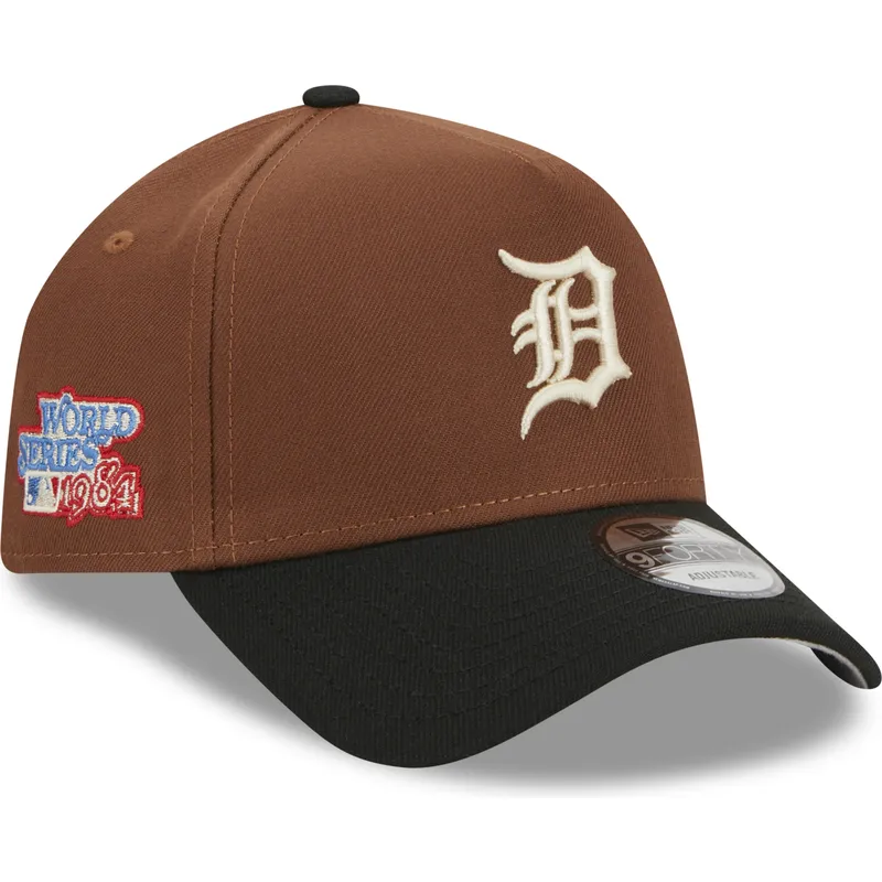 kasketter-buet-brun-snapback-9forty-a-frame-harvest-fra-detroit-tigers-mlb-af-new-era