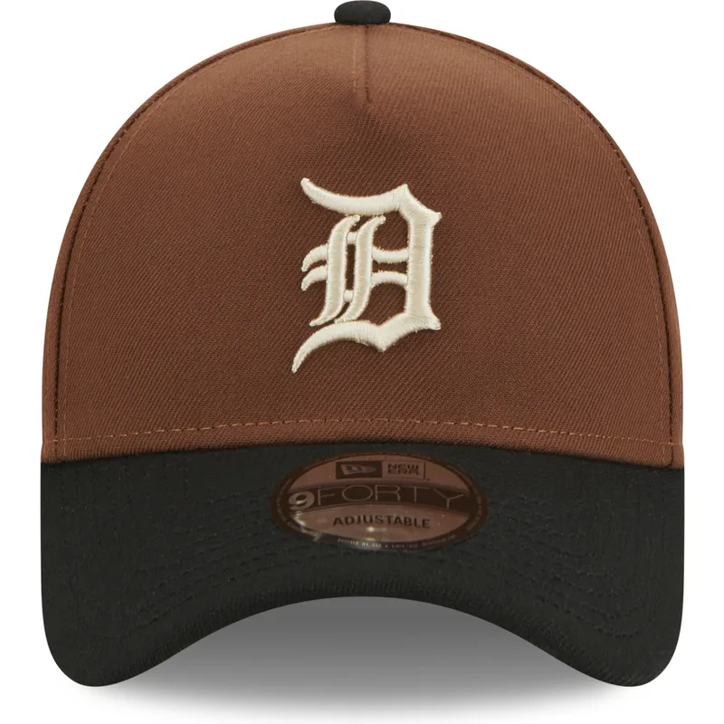 kasketter-buet-brun-snapback-9forty-a-frame-harvest-fra-detroit-tigers-mlb-af-new-era