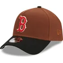 kasketter-buet-brun-snapback-9forty-a-frame-harvest-fra-boston-red-sox-mlb-af-new-era