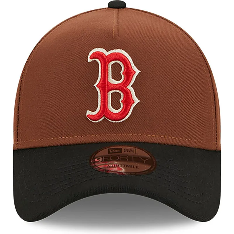 kasketter-buet-brun-snapback-9forty-a-frame-harvest-fra-boston-red-sox-mlb-af-new-era