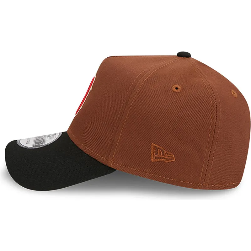 kasketter-buet-brun-snapback-9forty-a-frame-harvest-fra-boston-red-sox-mlb-af-new-era