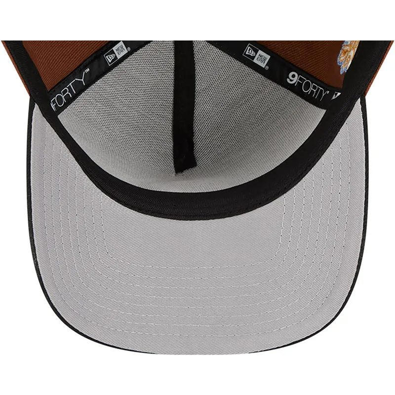 kasketter-buet-brun-snapback-9forty-a-frame-harvest-fra-new-york-yankees-mlb-af-new-era