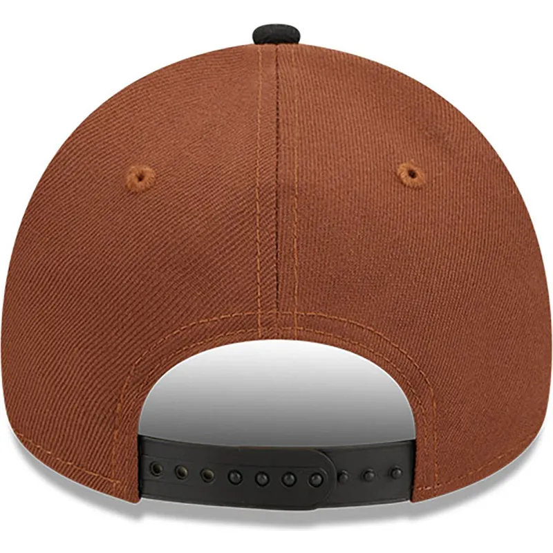 kasketter-buet-brun-snapback-9forty-a-frame-harvest-fra-new-york-yankees-mlb-af-new-era