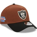 new-era-curved-brim-9forty-a-frame-harvest-las-vegas-raiders-nfl-brown-and-black-snapback-cap