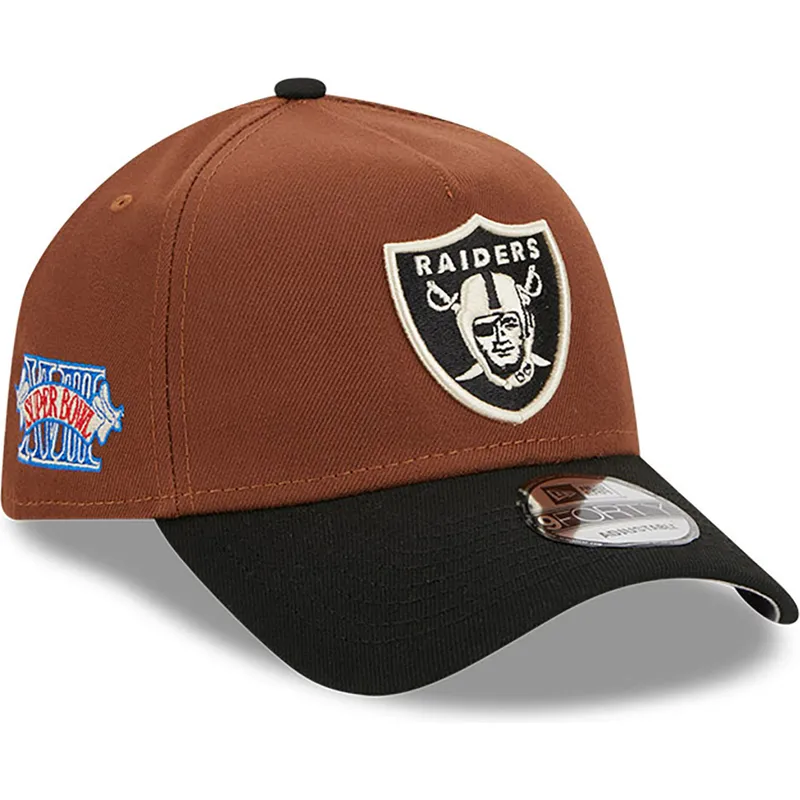 kasketter-buet-brun-snapback-9forty-a-frame-harvest-fra-las-vegas-raiders-nfl-af-new-era