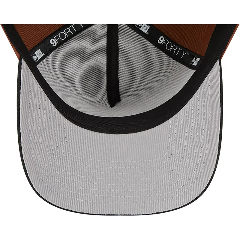 kasketter-buet-brun-snapback-9forty-a-frame-harvest-fra-las-vegas-raiders-nfl-af-new-era