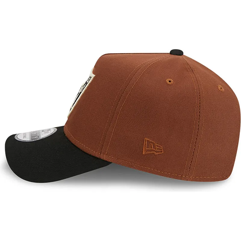 kasketter-buet-brun-snapback-9forty-a-frame-harvest-fra-las-vegas-raiders-nfl-af-new-era