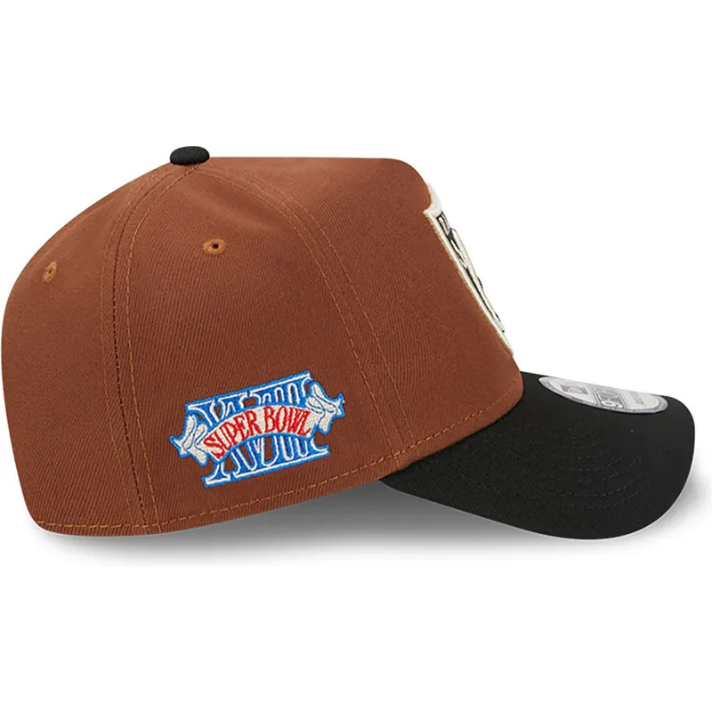 kasketter-buet-brun-snapback-9forty-a-frame-harvest-fra-las-vegas-raiders-nfl-af-new-era