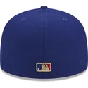 kasketter-flad-bla-tilpasset-59fifty-laurel-sidepatch-fra-los-angeles-dodgers-mlb-af-new-era