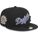 flad-sort-snapback-9fifty-post-up-pin-kasket-fra-los-angeles-dodgers-mlb-af-new-era