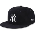 kasketter-flad-marinebla-tilpasset-59fifty-throwback-cord-fra-new-york-yankees-mlb-af-new-era