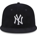 kasketter-flad-marinebla-tilpasset-59fifty-throwback-cord-fra-new-york-yankees-mlb-af-new-era