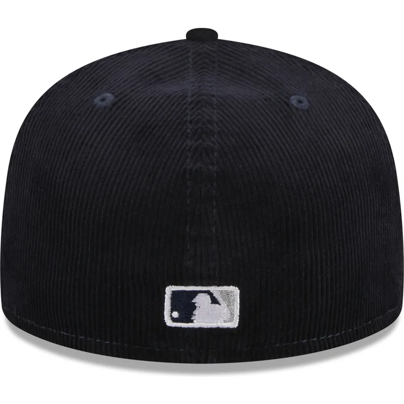 kasketter-flad-marinebla-tilpasset-59fifty-throwback-cord-fra-new-york-yankees-mlb-af-new-era