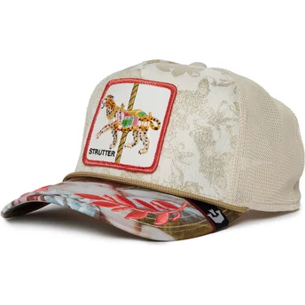 gorra-trucker-beige-og-multicolor-leopard-strutter-quid-glorier-carousel-the-farm-fra-goorin-bros