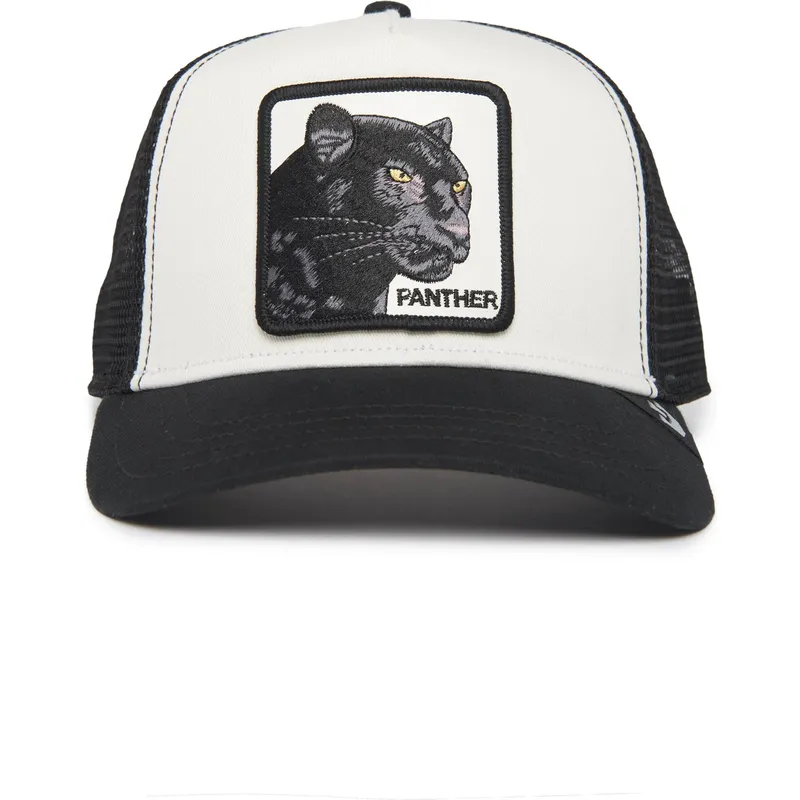 hvid-og-sort-trucker-kasket-panter-the-panther-the-farm-fra-goorin-bros