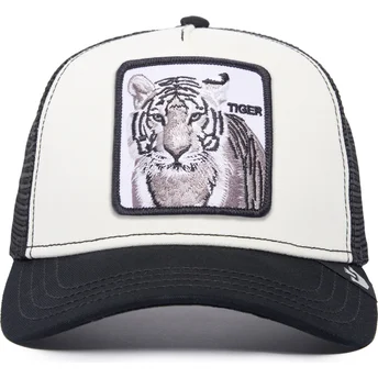 goorin-bros-the-farm-hvid-og-sort-truckerkasket-med-tiger-the-white-tiger