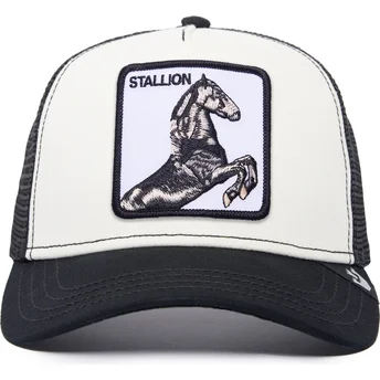 goorin-bros-the-farm-stallion-hvid-og-sort-trucker-kasket-med-hest