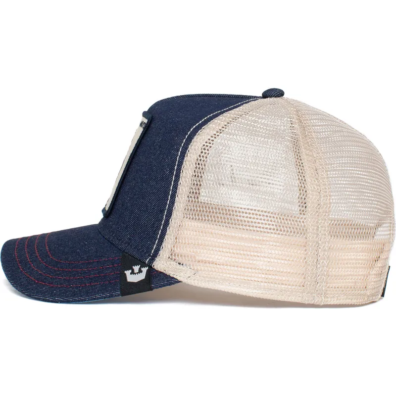 kasketter-buet-marinebla-snapback-the-farm-af-goorin-bros kasketter-buet-marinebla-snapback-the-farm-af-goorin-bros