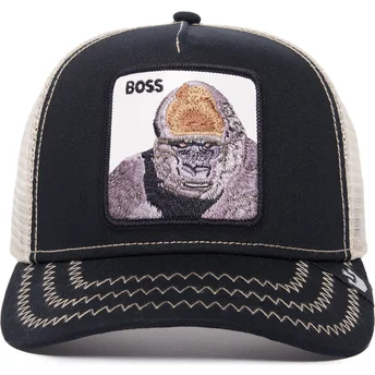 goorin-bros-the-farm-the-boss-gorilla-sort-og-hvid-trucker-kasket