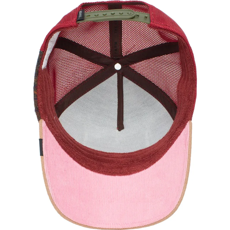 trucker-kasket-gron-og-brun-krokodille-trunchbull-ass-play-the-farm-fra-goorin-bros