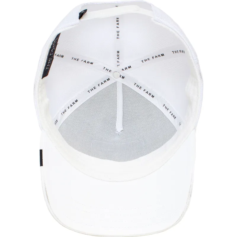 hvid-trucker-kasket-papegoje-platinum-word-the-farm-fra-goorin-bros