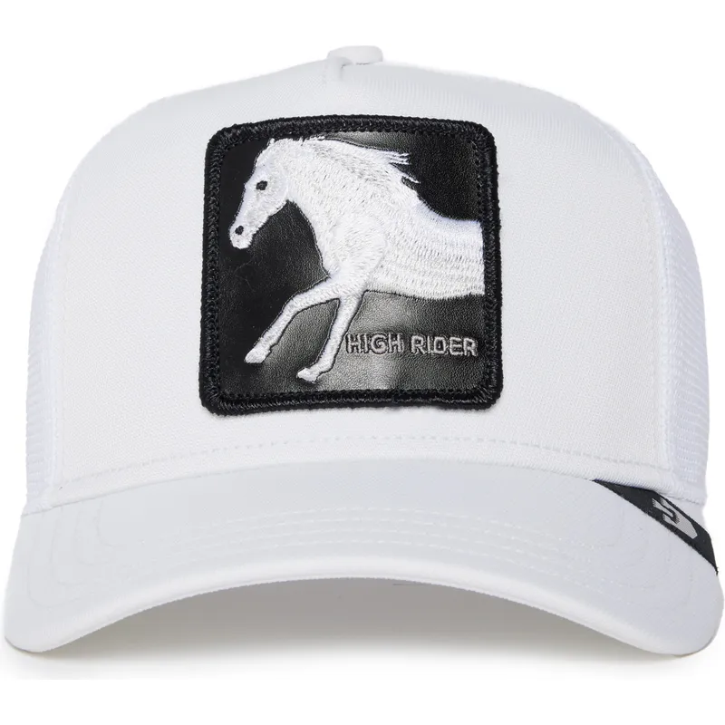 hvid-trucker-kasket-hest-platinum-high-the-farm-fra-goorin-bros