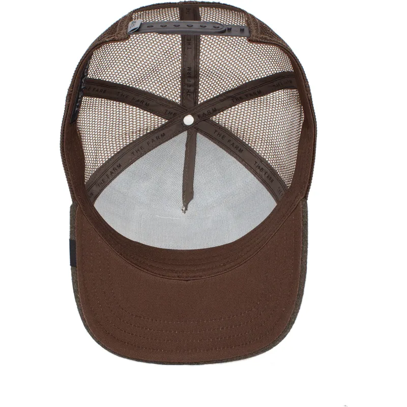 kasketter-buet-brun-snapback-the-farm-af-goorin-bros